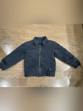 Dickies Boys Black Bomber Jacket Size 8/10 Vintage Style Like New